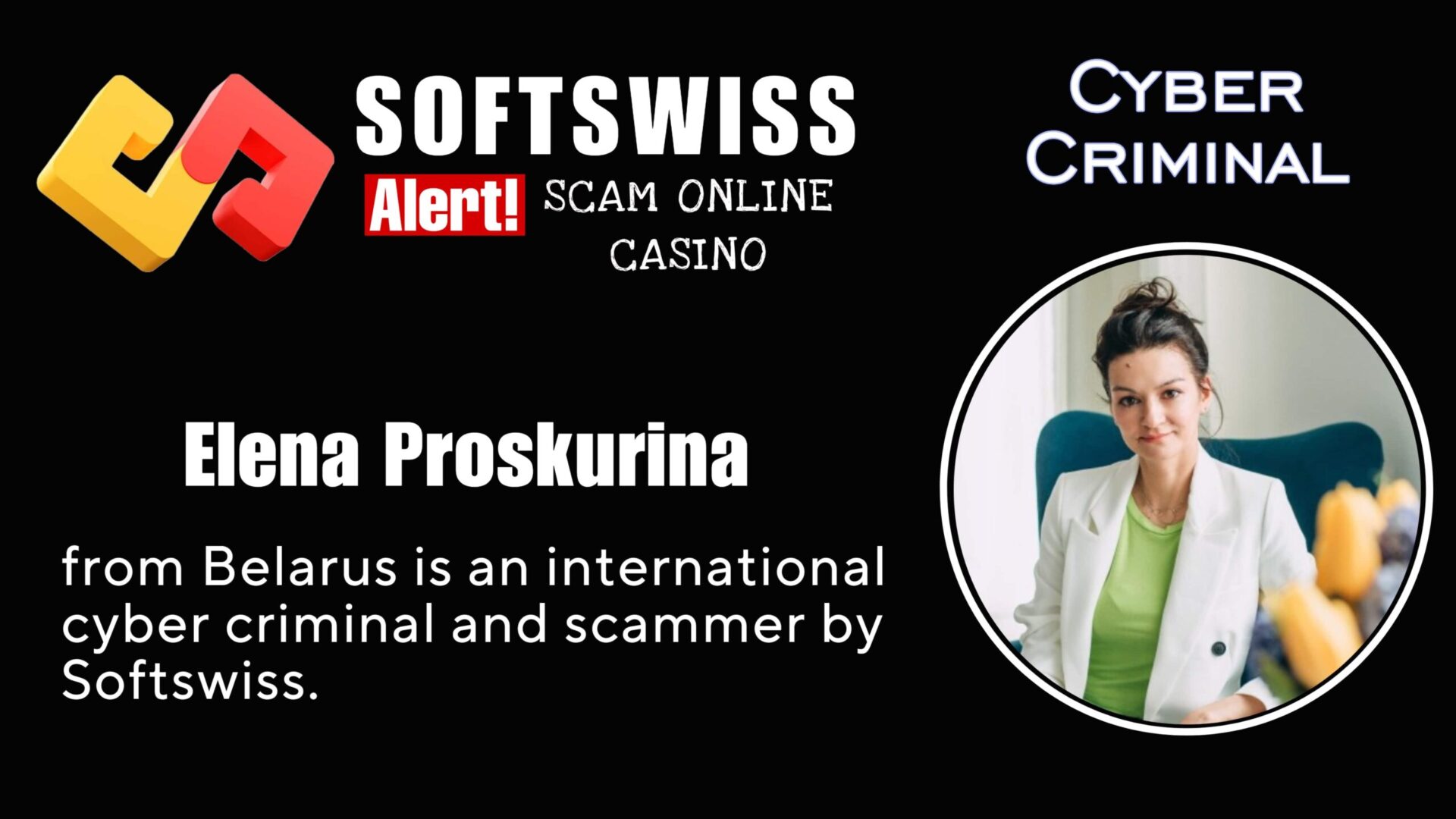 Elena Proskurina - softswiss scam - Casino by Softswiss